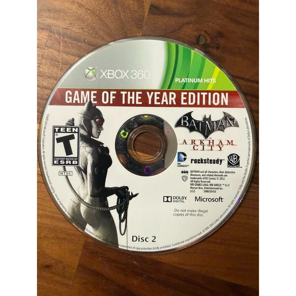 Batman Arkham City GOTY Disc 1 (Xbox 360) NO TRACKING - DISC ONLY